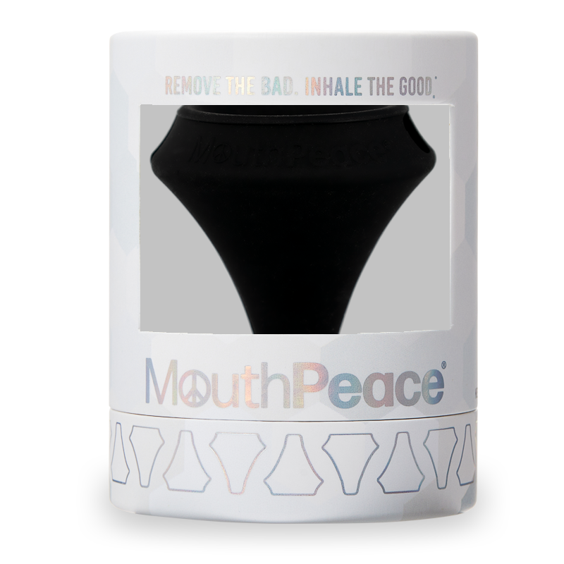 MouthPeace Black on packaging