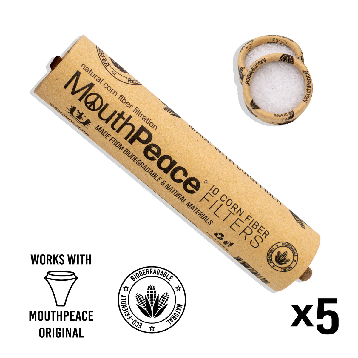 original corn filter refill moose labs mouthpeace smoking 5x
