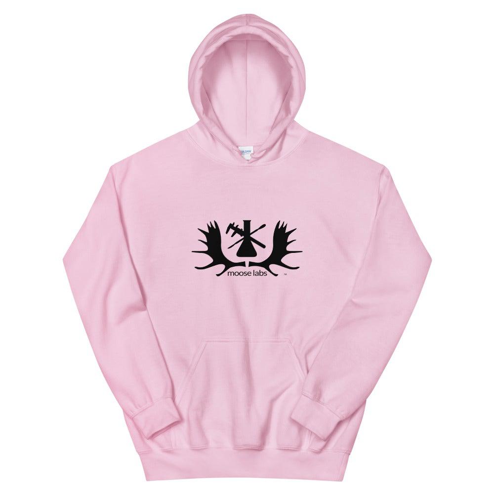 moose labs hoodie pink