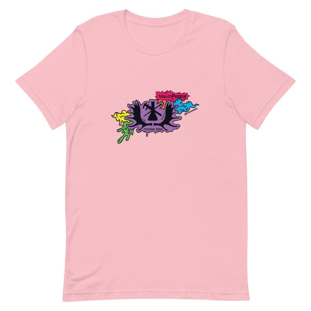 Moose Labs Purple Graffiti T-Shirt pink