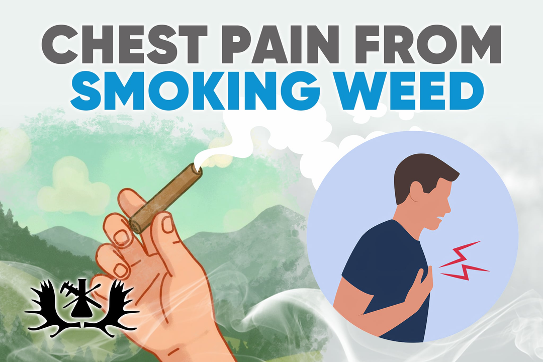 chest pain from smoking weed