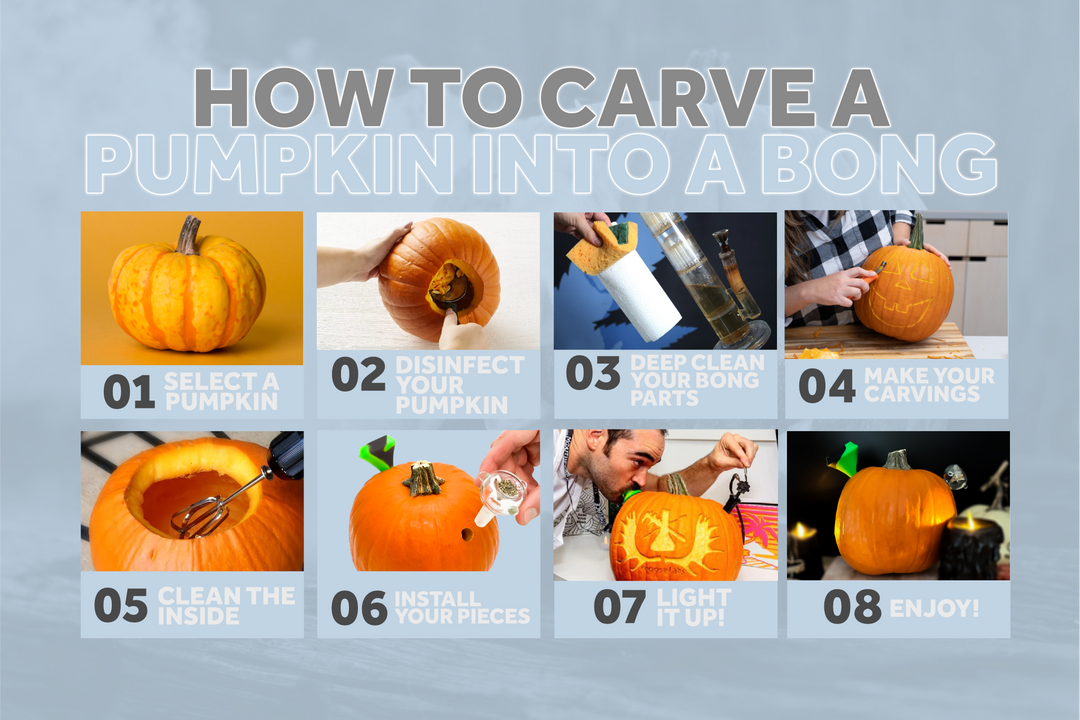 how to carve a pumpkin into a bong - moose labs