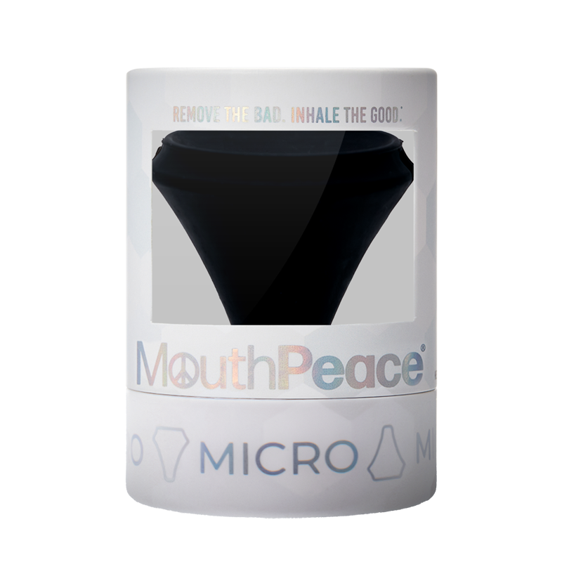 MouthPeace Micro device packaging on a white background