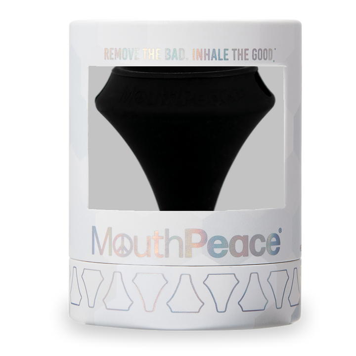 MouthPeace Black on packaging
