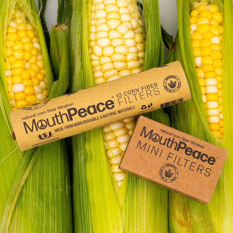 mouthpeace with corn on the background