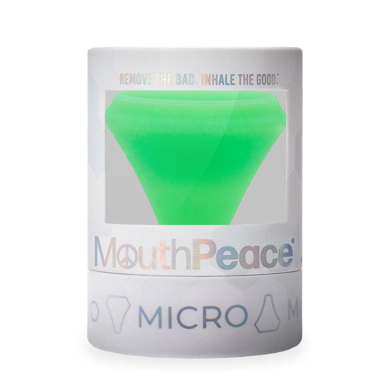 glow green mouthpeace micro clean smoking bowls filters