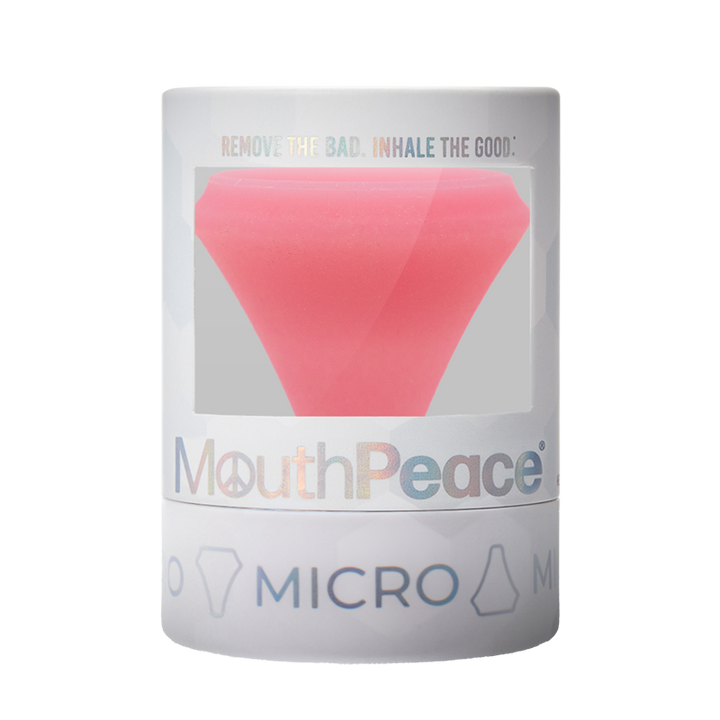 MouthPeace Micro device packaging on a white background