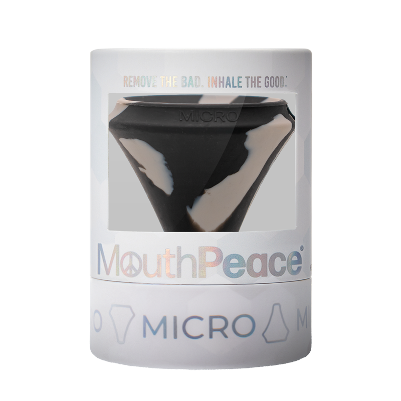 MouthPeace Micro device packaging on a white background