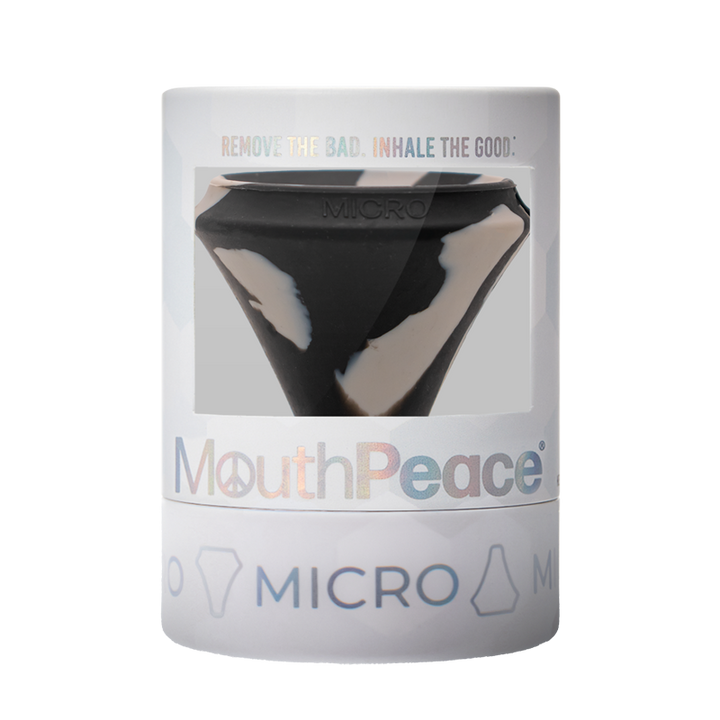 MouthPeace Micro device packaging on a white background
