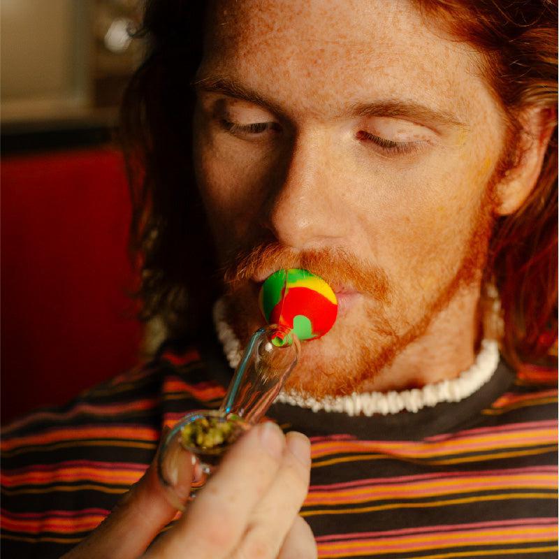man using mouthpeace micro rasta