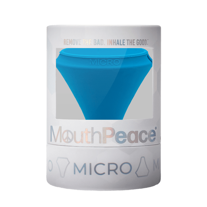 MICRO-BLUE676821260017Blue mouthpiece in a white container with 'MouthPeace' branding on a white backgroundBlueMouthPeace MicroBundleMoose LabsMouthPeace Micro - Moose Labs LLC